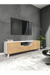 Bofigo TV Stand Shelf TV Unit Television Table White-Pİne