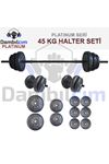 Dambılcım Platinum 45 KG Halter Seti 45 KG Dambıl Seti Ağırlık Seti Vücut Geliştirme Aleti