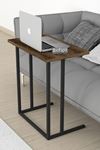 Bofigo Metal Leg Laptop Table Breakfast Table Work Table Anthracite