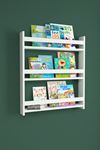 Bofigo 4 Shelves 120 x 70 Cm Montessori Bookshelf Educational Children's Bookcase Walnut