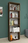 Bofigo Decorative 5 Shelf Bookcase Anthracite