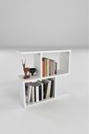 Bofigo Coffee Table with Bag Newspaper Holder Bookshelf  Flowerpot Pine