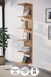 Bofigo Wall Mounted Bookcase Wall Shelf Pine