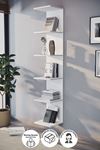 Bofigo Wall Mounted Bookcase Wall Shelf White