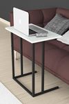 Bofigo Metal Leg Laptop Table Breakfast Table Work Table White