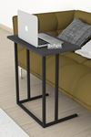 Bofigo Metal Leg Laptop Table Breakfast Table Work Table Anthracite