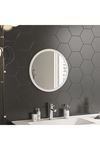 Bofigo 45 Cm Rio Banyo Aynası Dekoratif Lavabo Aynası Yuvarlak Ayna  Beyaz