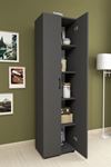 12-55-08 Folder Cabinet With 5 Shelves ANTHRACITE