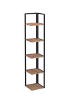 Bofigo 5 Raflı Metal Köşe Çiçeklik Saksı Standı Dekoratif Aksesuar Rafı Saksılık Selanik 180 cm Çam