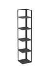 Bofigo 5 Raflı Metal Köşe Çiçeklik Saksı Standı Dekoratif Aksesuar Rafı Saksılık Selanik 180 cm Antrasit