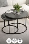 22-61-08 Nesting Coffee Table Set of 2 ANTHRACITE