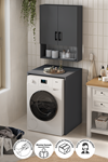 Bofigo Çamaşır Makinası Dolabı Kurutma Makinası Dolabı Banyo Dolabı Deniz Antrasit