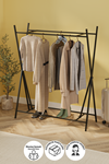 21-16-06 Star Metal Garment Rack BLACK