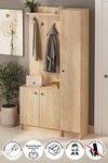 21-14-14 Entryway Coat Hanger SAPPHIRE OAK