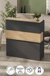 20-22-48 Reception Desk - Sapphire/Anthracite