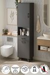 12-74-08 Waterfall Laundry Cabinet - Anthracite