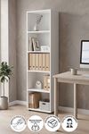 13-25-01 5 Shelves Folder Cabinet White